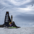Ultime Sodebo, skippered by Thomas Coville, reaches the Fastnet Rock
