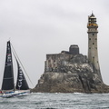 Guidi, Class40 sailed by Charles-louis Mourruau passes the Fastnet Rock