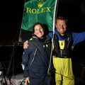 Kenneth Rumball and Pamela Lee, winners of the Figaro 3 class with RL Sailing