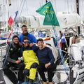 The youthful crew of Dehler 33 Sun Hill 3 owned by Francois Charles