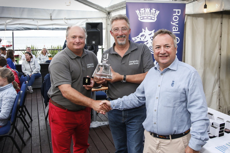 Two Handed winners in De Guingand Bowl - Richard Palmer (R) and Jeremy Waitt - Jangada