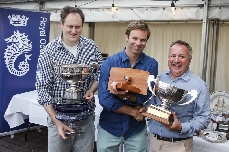 XARA – JONATHAN ROLLS  De Guingand Bowl - DE GUINGAND BOWL ( Best Corrected Time IRC )  & the DAVID MAUFE SALVER ( 1st IRC Four ) Cowes Dinard St Malo – the SPICA TROPHY ( Best IRC 4, crew made up of 3+ family/ friends ) Rolex Fastnet Race – WHIRLWIND TRO