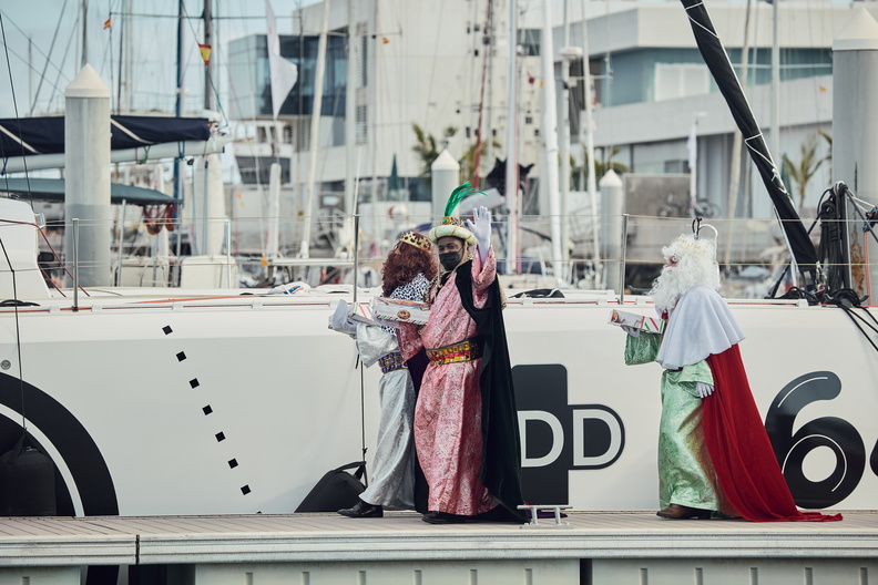 The 'three kings' visit the marina bearing gifts to celebrate the Epiphany