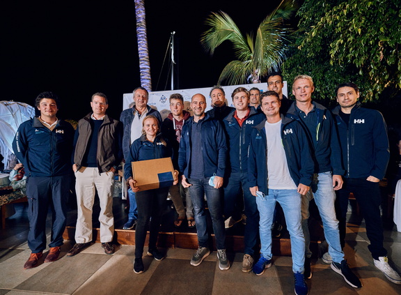 The Austrian Ocean Race Project crew collect their keepsake