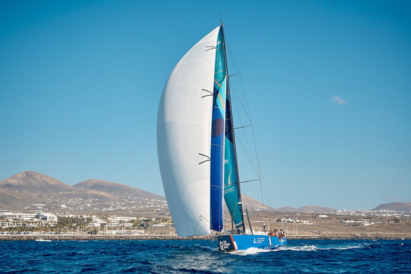Austrian Ocean Race Project team on Sisi, the VO65 skippered by Gerwin Jansen