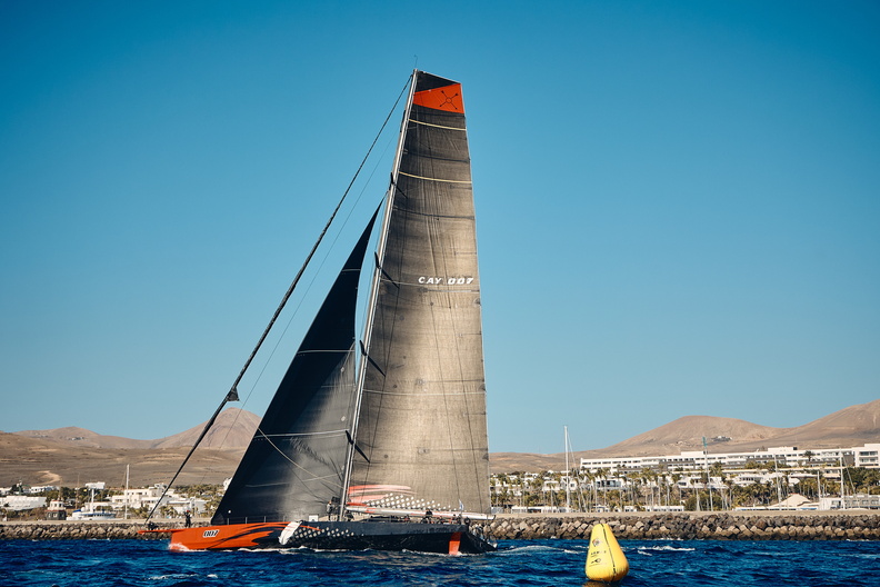 Passing a marker at the start from Lanzarote, Comanche