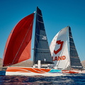 Club 5 Oceans, ORC50 sailed by Quentin le Nabour leads VO70 I Love Poland