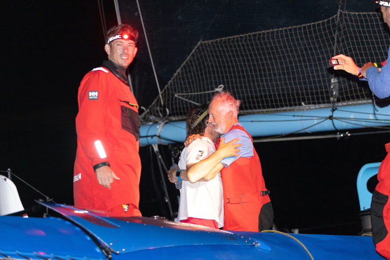 PowerPlay's crew celebrate the end of the race in Grenada