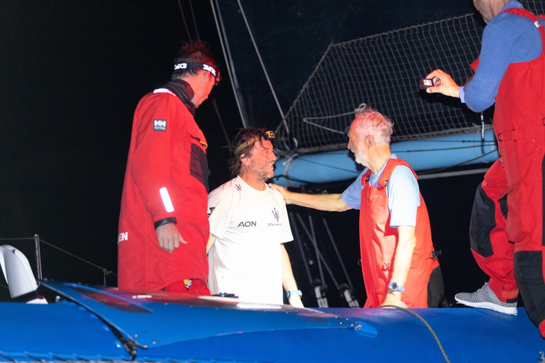 PowerPlay's crew celebrate the end of the race in Grenada
