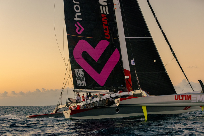 Ultim'Emotion 2 arrives in Grenada after 3,000 miles of racing