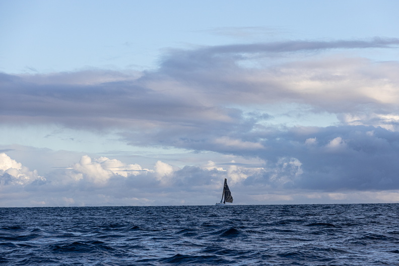 Beautiful skies as L4 Trifork reaches the finish of the RORC Transatlantic Race