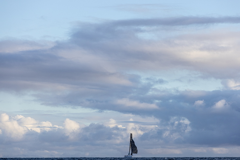 Beautiful skies as L4 Trifork reaches the finish of the RORC Transatlantic Race