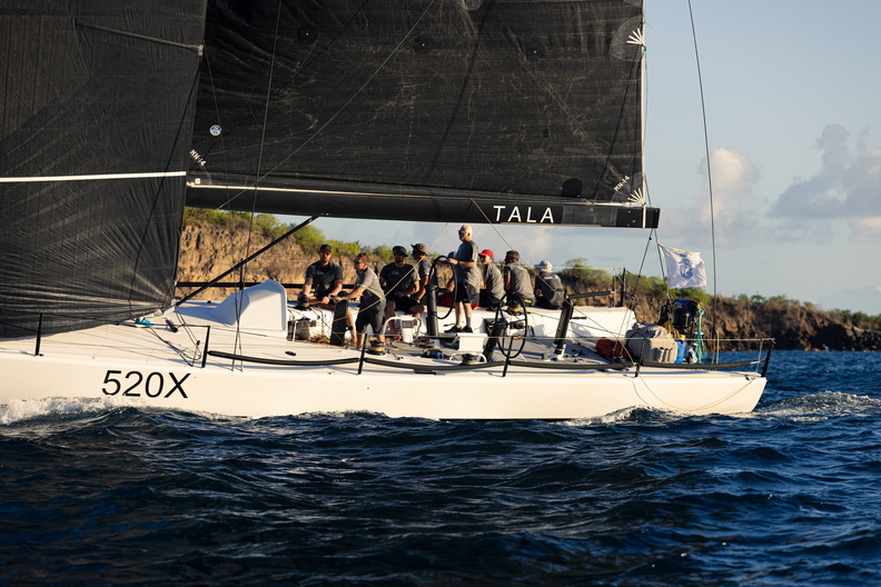 The race almost over and Grenada in their sights on board Tala