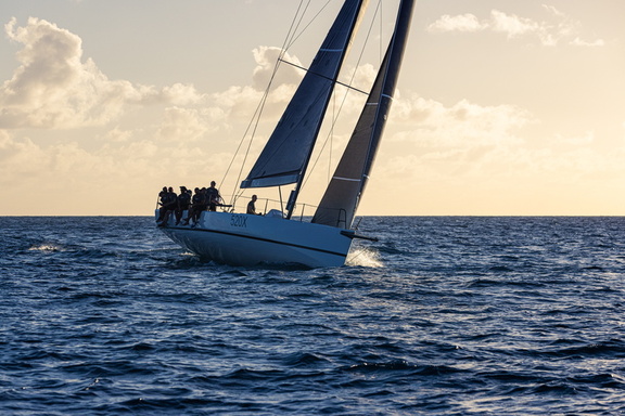 Against a beautiful sunset, Tala sails in to Grenada to win IRC Zero