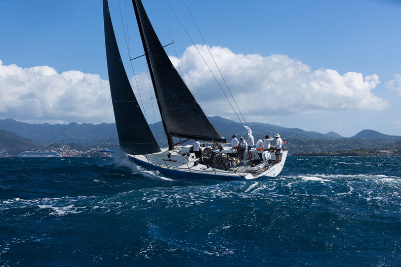 Tonnerre De Glen makes way towards Grenada and the welcome finish of the race