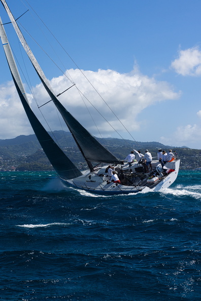 Dominique Tian's Ker 46 Tonnerre De Glen races towards Grenada