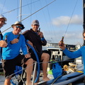 Returned safely to Puerto Calero Marinas - Black Pearl are welcomed with a beer