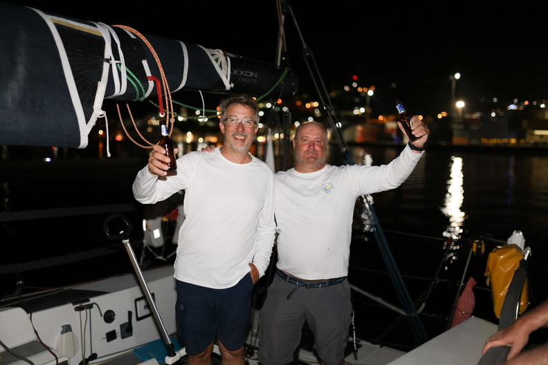 Doublehanded entry, and previous overall winner of the race, Jangada - sailed by Richard Palmer and Jeremy Waitt