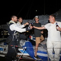Equinoccio crew celebrates finishing the race