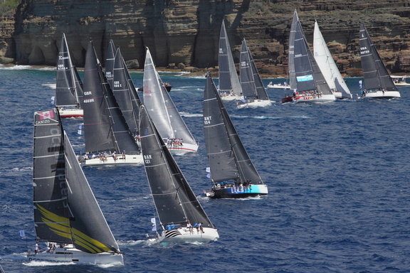 IRC Two and One line up at the start of the race