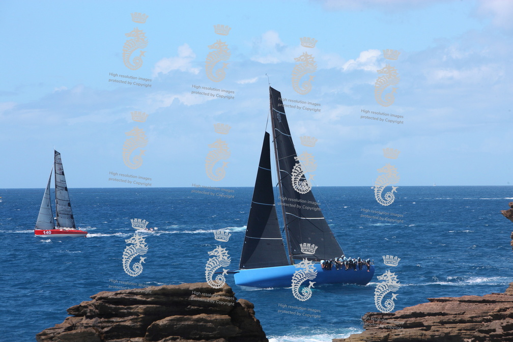 Christopher Sheehan's Pac52 Warrior Won with Class40 Sensation Class40 Extreme sailed by Marc Lepesqueux