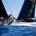 125ft Skorpios and 100ft Comanche at the start of the race