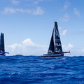 Multihulls come together at the start: Multi 70 Maserati and MOD 70 Powerplay
