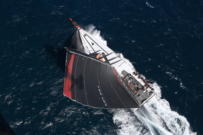 Comanche, Mitch Booth skippered 100ft maxi