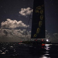 Skorpios arrives at night, first monohull back