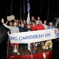 Scarlet Oyster's crew celebrate their class victory