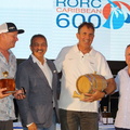Fastest multihull round the course, Jason Carroll's Argo was represented by Brian Thompson at the prize-giving