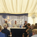 6 August 2022Sevenstar Round Britain & Ireland RacePre Race Briefing in Cowes Chris Tibbs, Jeremy Wilton, Chris StonePhoto Rick Tomlinson