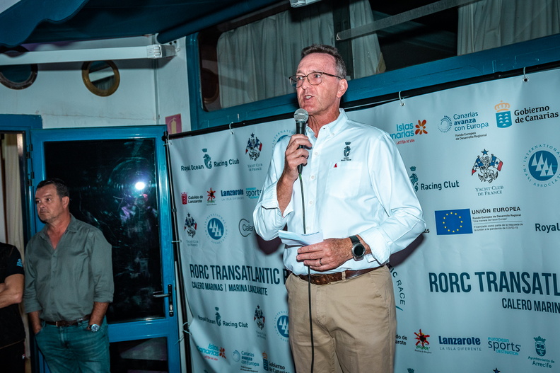 RORC CEO Jeremy Wilton addressed the assembled crews