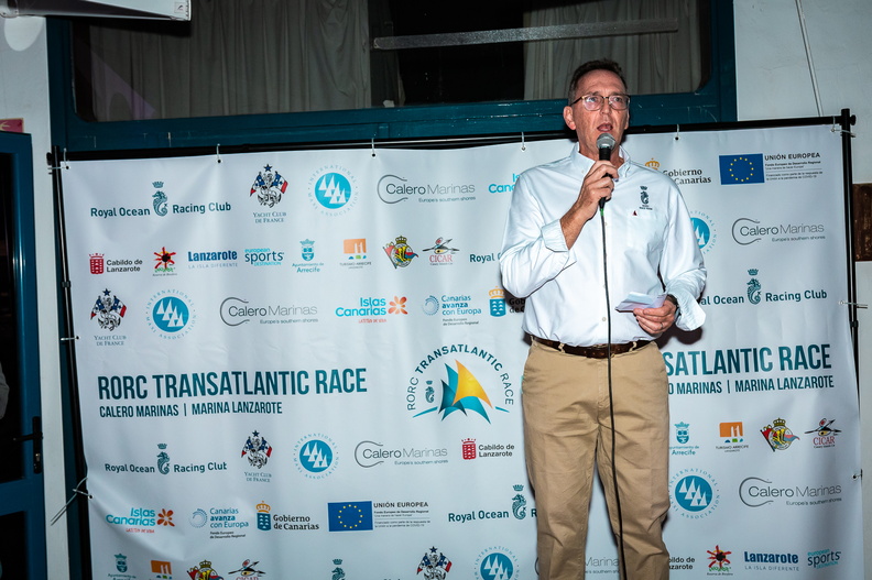 RORC CEO Jeremy Wilton addressed the assembled crews
