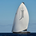Swan 115 and the largest yacht in the fleet, Jasi