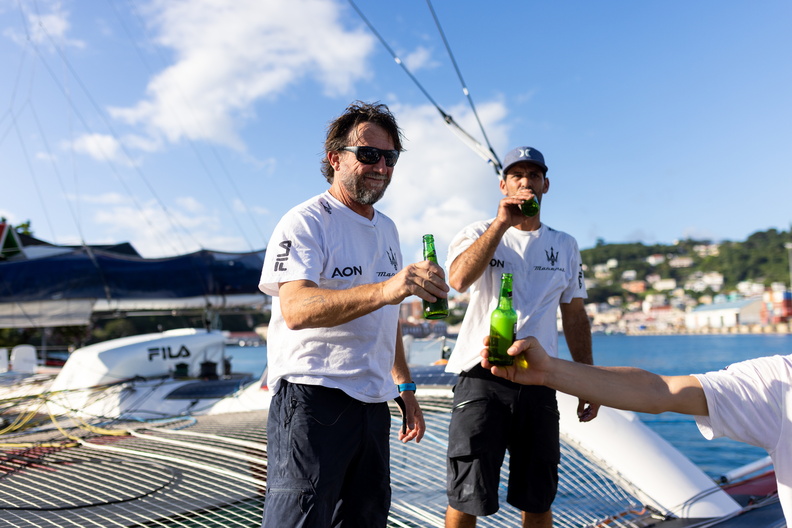 Drinks on board Maserati