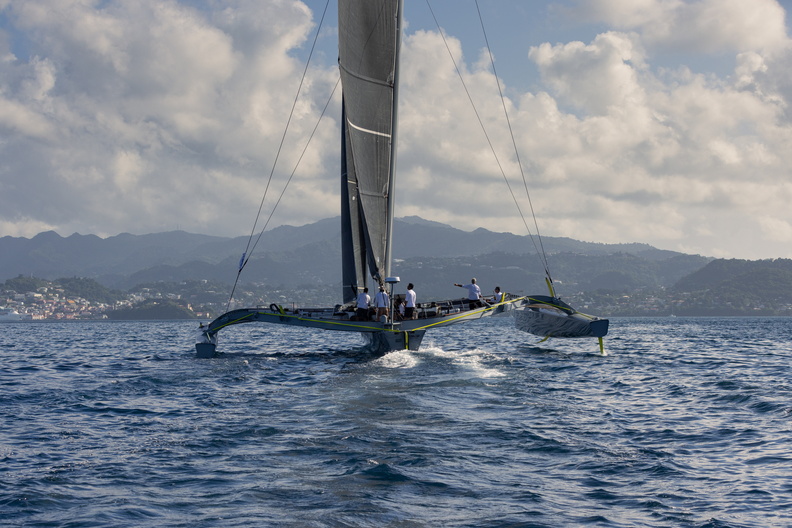 Grenada is in view for MOD70 Zoulou