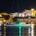Black Pearl amid the twinkling lights of Port Louis Grenada