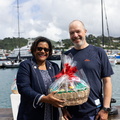 Stefan Jentzsch of Black Pearl with Nikoyan Roberts of the Grenada Tourism Authority