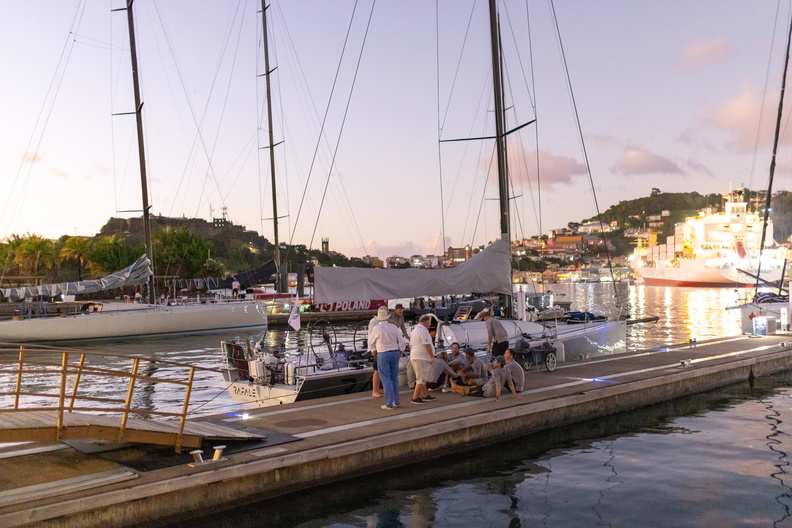 Rafale at rest in Port Louis Marina Grenada, having finished the RORC Transatlantic Race