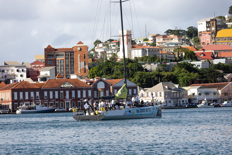 VO70 Green Dragon arrives in Port Louis Marina Grenada