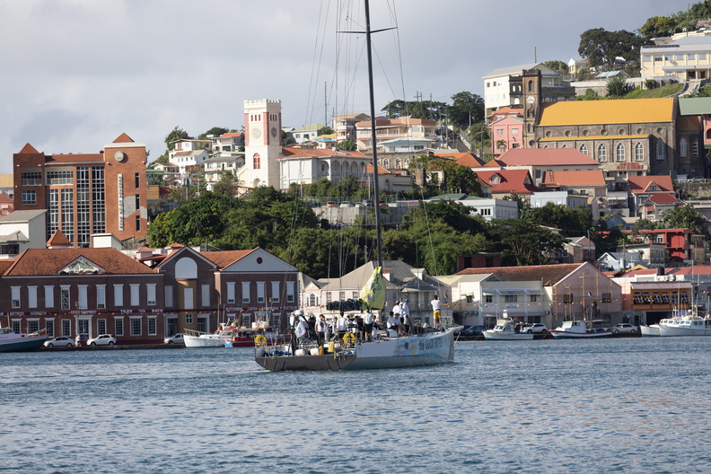 VO70 Green Dragon arrives in Port Louis Marina Grenada