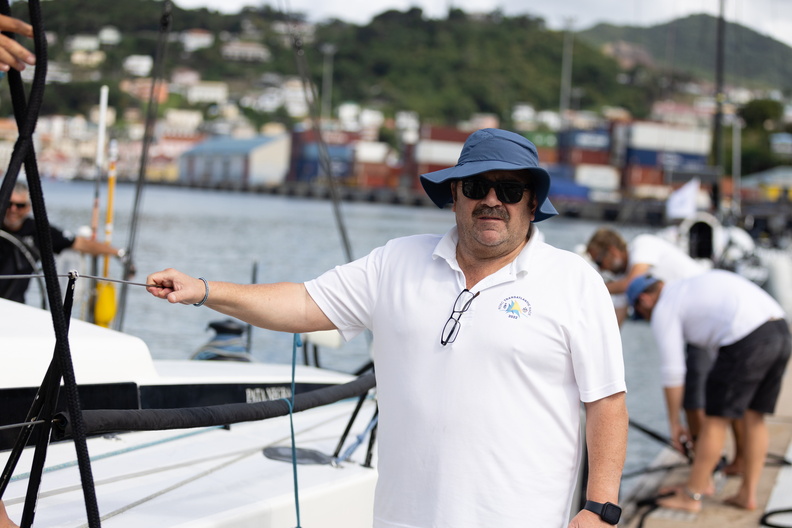 RORC Racing Manager Steve Cole welcomes the boat