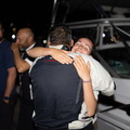 Hugs on the dock for the finishing sailors
