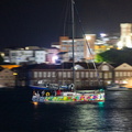 Akilaria 40 Sabre II finish under the bright lights of Port Louis at night