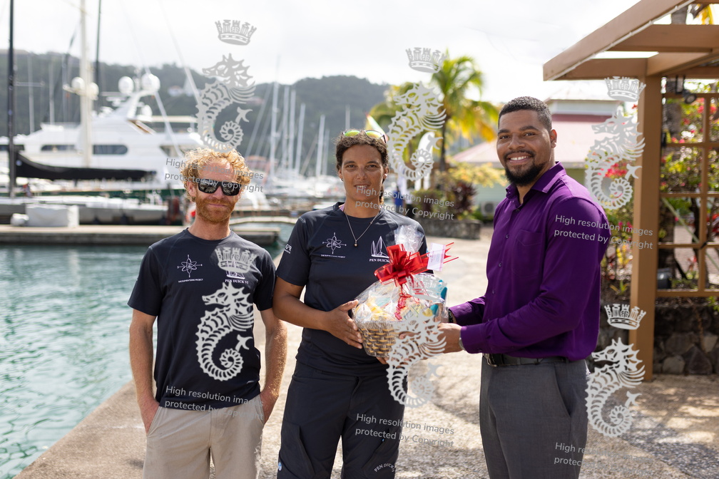 Pen Duick VI receive the Yacht Club de France Trophy and Best Classic under IRC Decanter