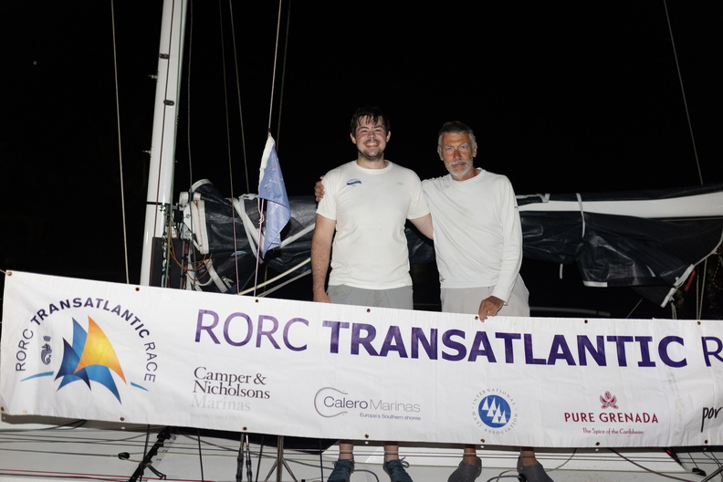 Doublehanded father and son team Peter and Duncan Bacon arrive in Grenada on the Sun Fast 3300 Sea Bear