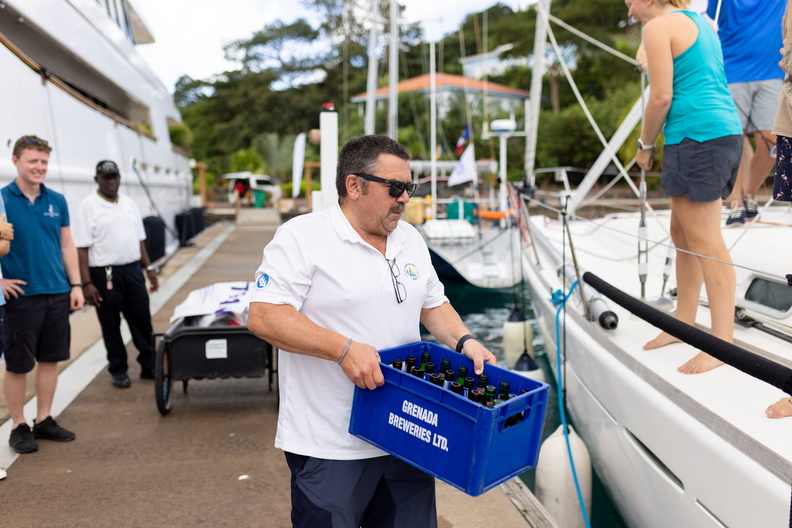 RORC Racing Manager Steve Cole brings the beers