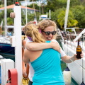 Hugs all round for the happy crew