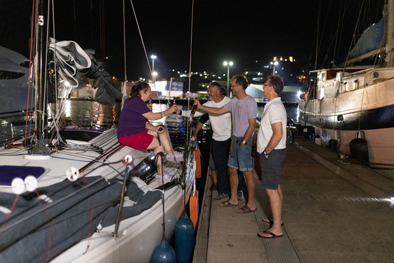 RORC CEO Jeremy Wilton joins competitors to welcome Purple Mist to Grenada